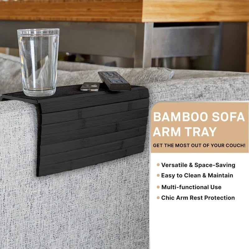 Bamboo Sofa Armrest Tray