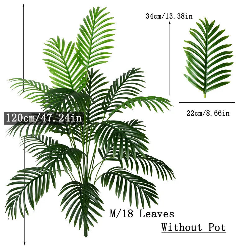 Natural Fake Monstera Leaves Tree