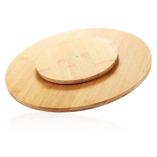 Rotating Bamboo Serving Tray