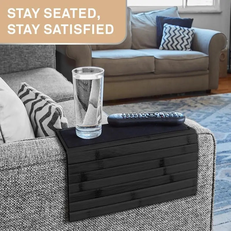 Bamboo Sofa Armrest Tray