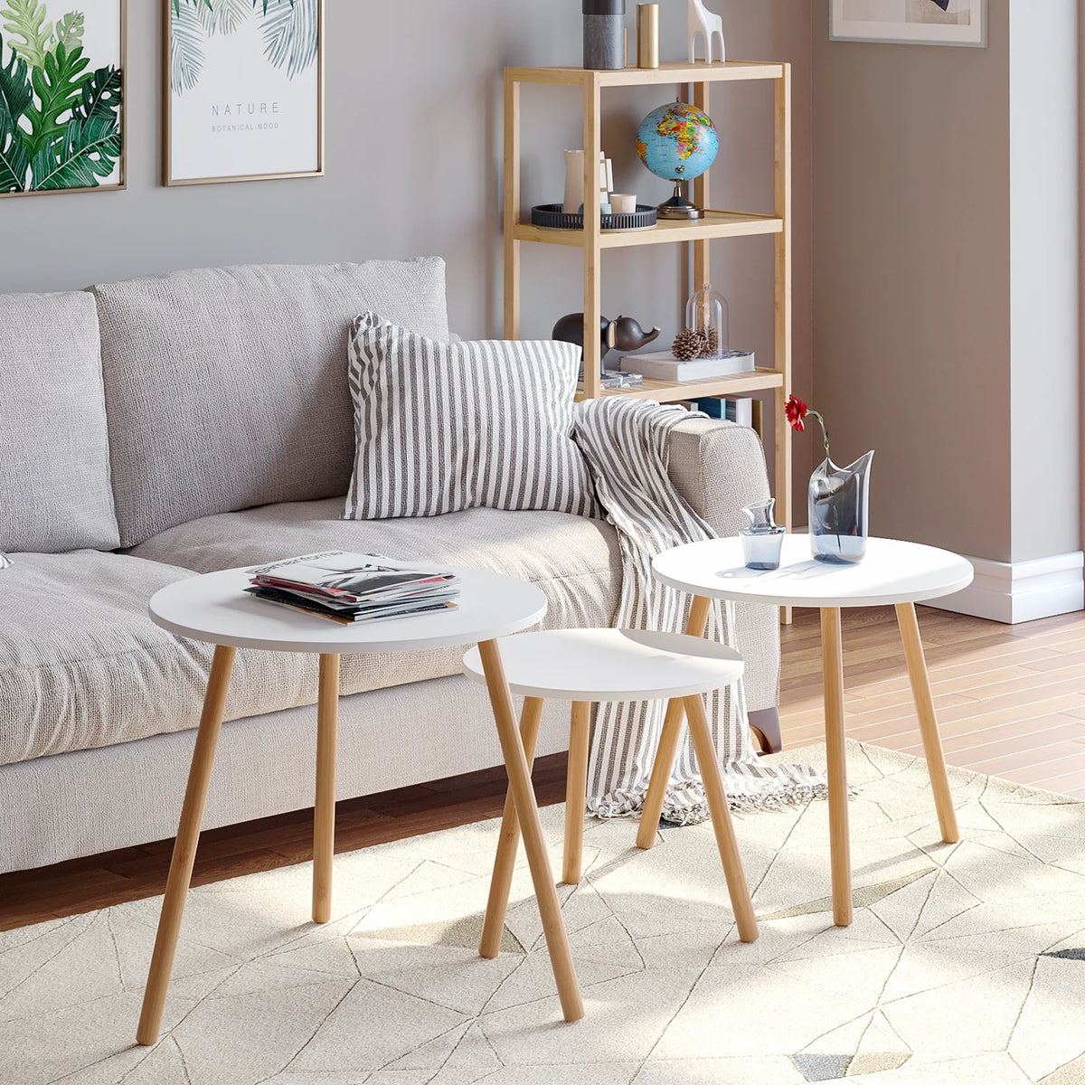 Casual Round Side Tables