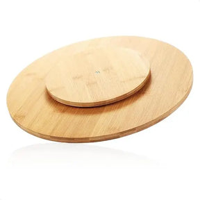 Rotating Bamboo Serving Tray
